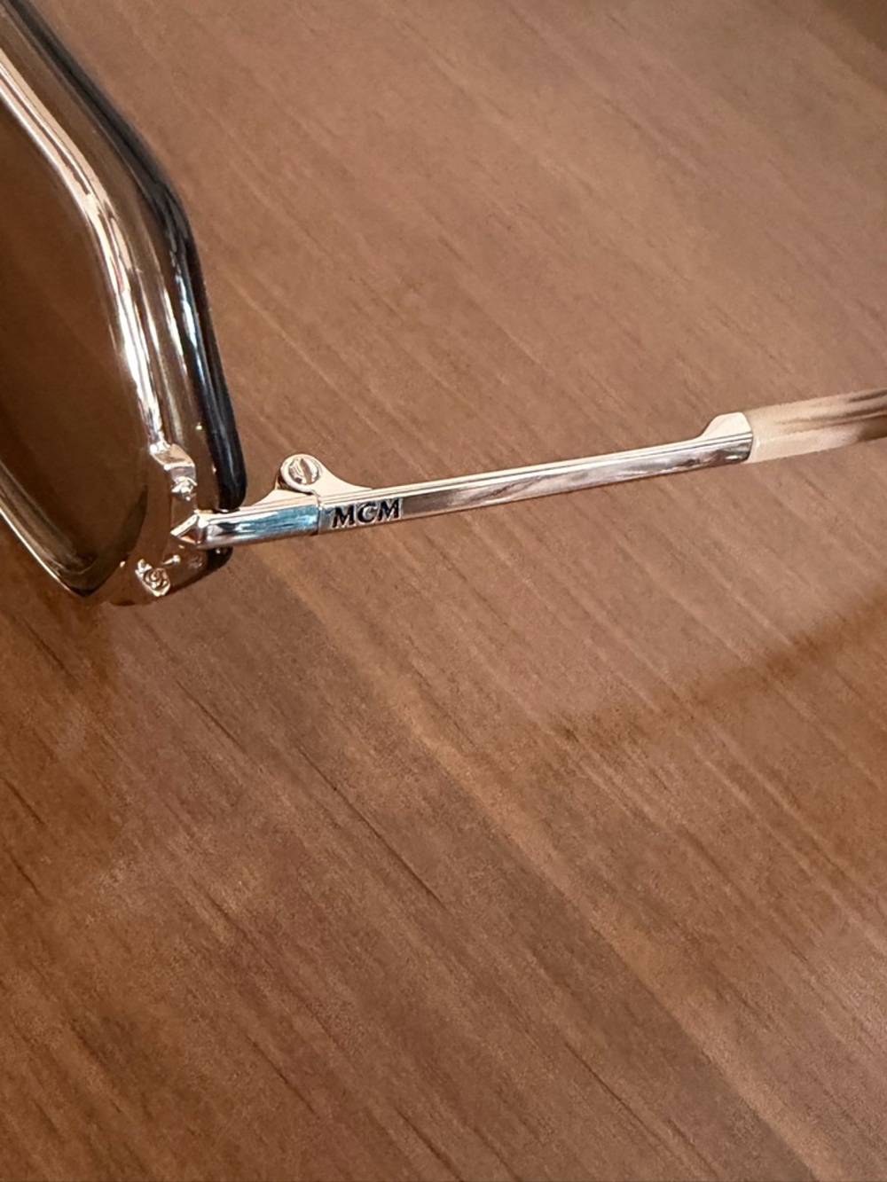 NEW MCM Worldwide Beige Geometric Sunglasses MW0018-H - Picture 4 of 7